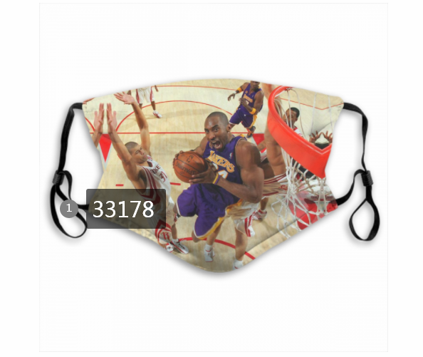 2021 NBA Los Angeles Lakers #24 kobe bryant 33178 Dust mask with filter->nba dust mask->Sports Accessory